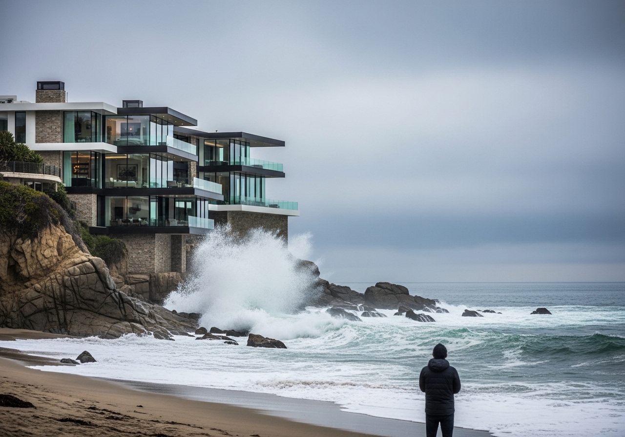 Kamala Buys $8M Beach Mansion Amid Climate Alarm