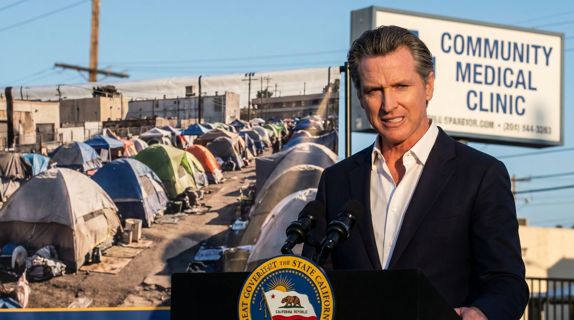 Newsom Said He Didn't Have Money to House California's Homeless, But He Found Money to Import HIV-Positive Migrants